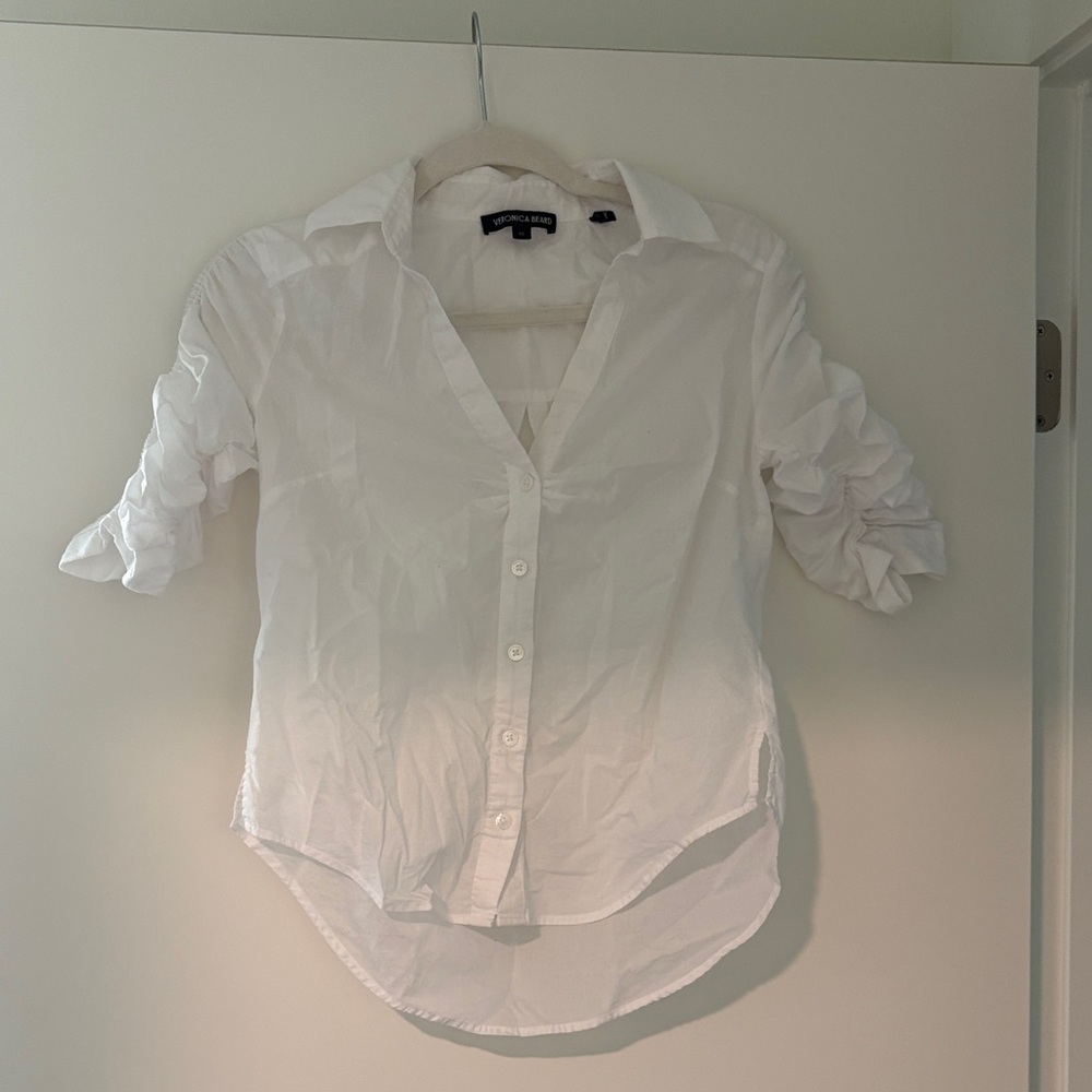 Veronica Beard Porta- White Button Down Shirt
